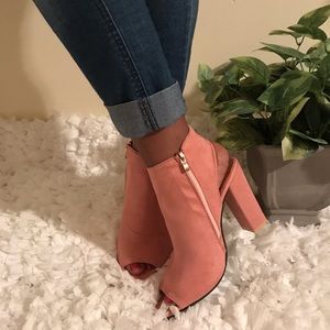 Pink Peep Toe Heels